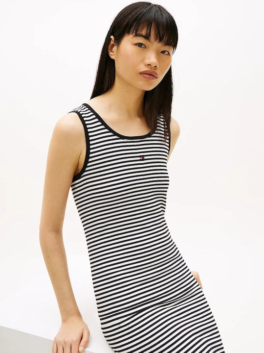 Essential Καλοκαιρινό Mini Φόρεμα 0aq/black - Ecru Stripe