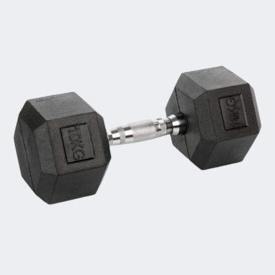 MotivationPro Βαράκι Εξάγωνο Λαστιχένιο 1 x 10kg