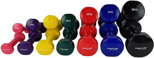 Tunturi Винилови Dumbbells Кръгло Винилово Барбели 1 x 0.5кг