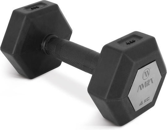AMILA Hexagon Rubber Dumbbell 1 x 2kg