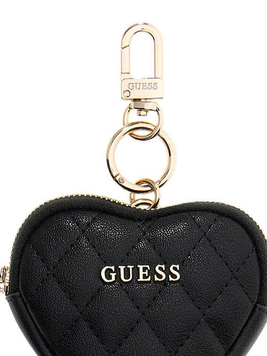 Guess Herzbeutel Schlüsselanhänger Schwarz