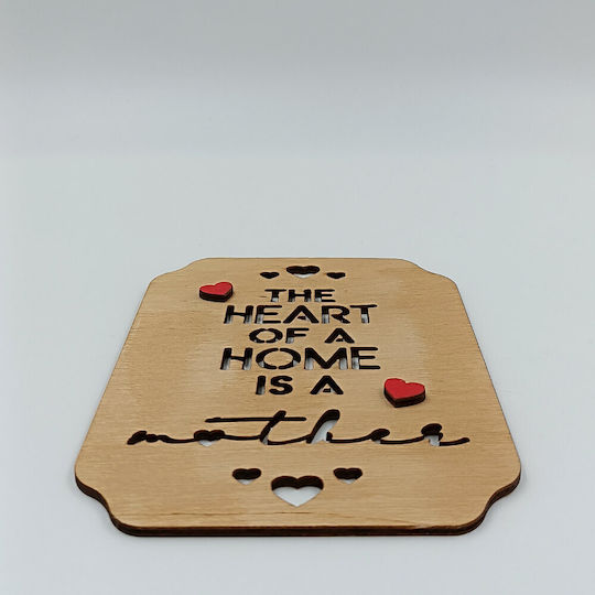 Ξύλινο Διακοσμητικό Heart A Home Is A Mother Toxylo