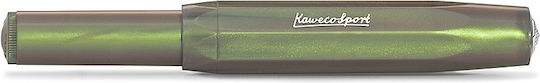 Kaweco Sport Stilou Extra Fine Verde din Plastic cu Cerneală Verde