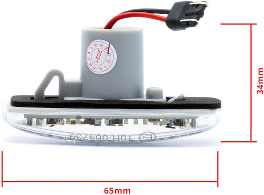 Einparts Dynamische LED Blinker Fiat Freemont 2011-2016 Richtung