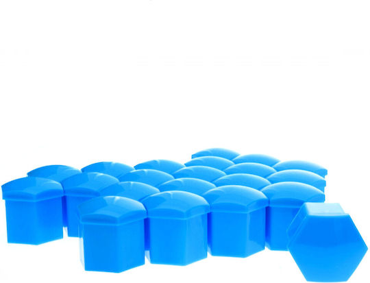 17 Mm Blue Screw Caps 20 Pcs Remover