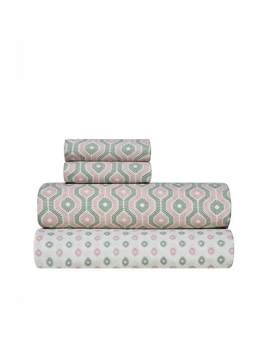 Kentia Trubi Bed Sheets Set Super-Double 240x270cm 4 Pieces