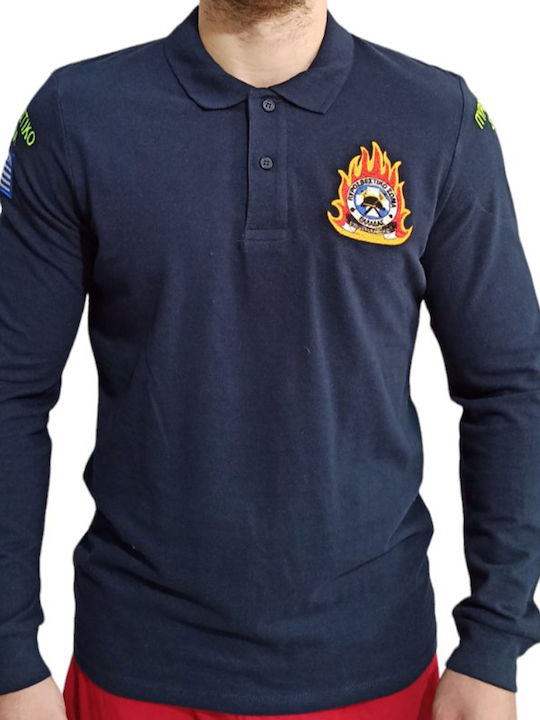 Fire Department Polo Long Sleeve Solspsmmpolo