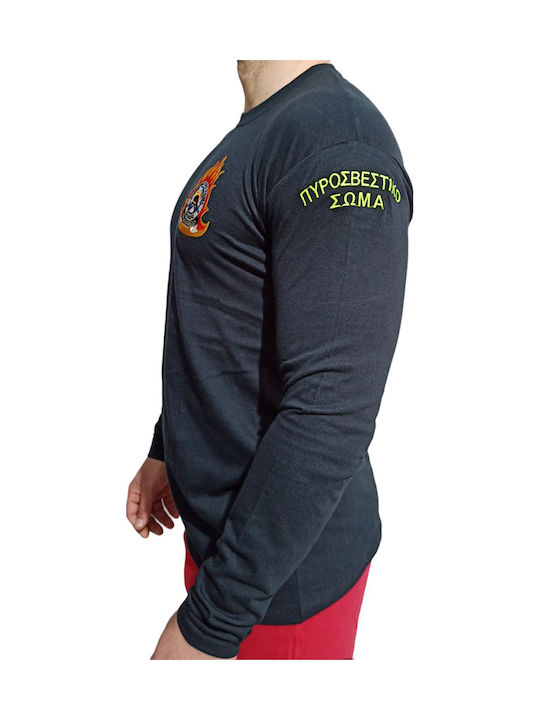 Fire Department Long-Sleeve Cotton Shirt Solspsmmmako