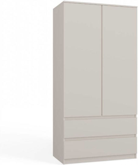Double Door Wardrobe Kashmir 90x50x180cm