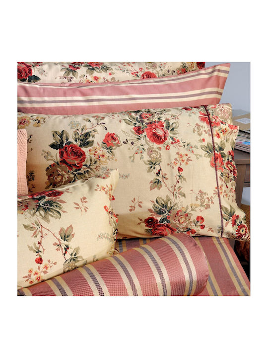 Down Town Home Παπλωματοθήκη Βαμβακερή Υπέρδιπλη 235x245 Antique Flower