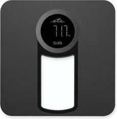ETA Digitale Badezimmerwaage 150kg mit Körperfettmessung Schwarze ETA978190000