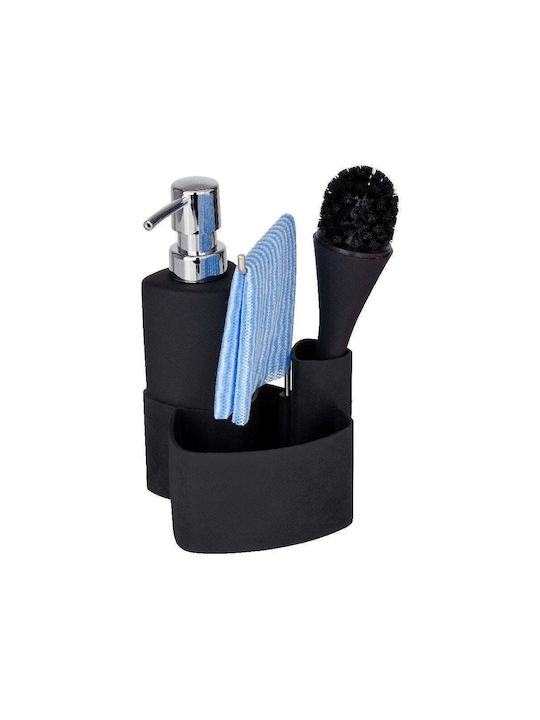 Wenko Επιτοίχιο Dispenser Κουζίνας Μεταλλικό Μαύρο 250ml