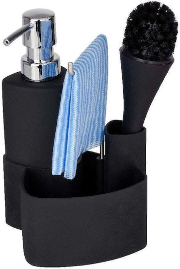 Wenko Επιτοίχιο Dispenser Κουζίνας Μεταλλικό Μαύρο 250ml