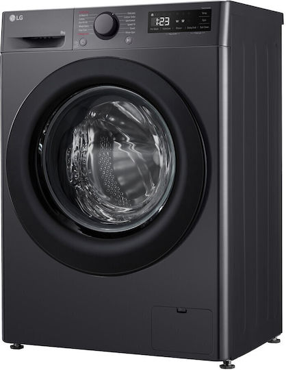 LG Waschmaschine 8kg mit Dampftechnologie 1200 Umdrehungen KI DD Gray F2WR508SBM