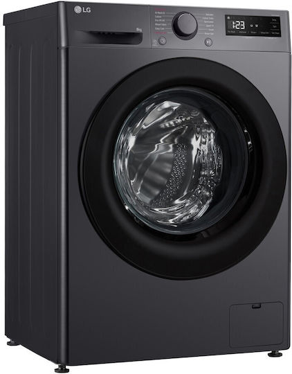 LG Waschmaschine 8kg mit Dampftechnologie 1200 Umdrehungen KI DD Gray F2WR508SBM