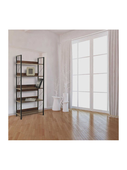 Karriädia Kinder Bücherregale Boden Holz Braune 73x35x172cm