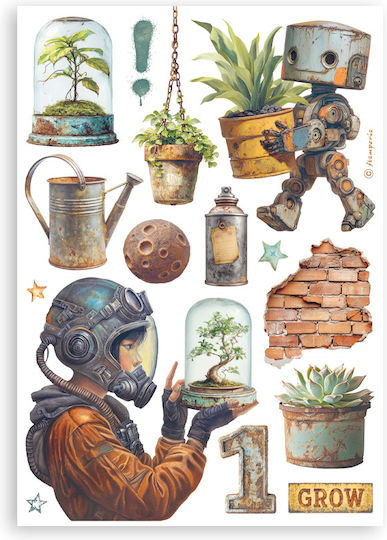 Washi Stickers Pad A5 8 Sheets A New Beginning Stamperia