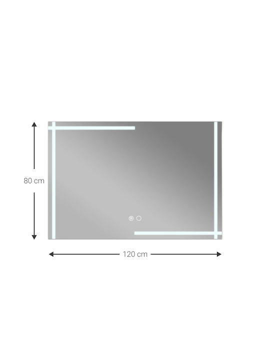 Polihome Wandspiegel Mit Rahmen 70x50cm