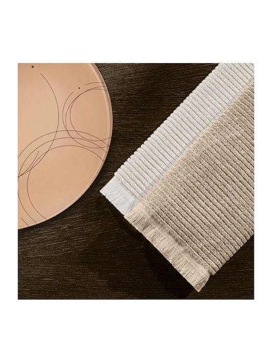Guy Laroche Tissus Kitchen Towel in Beige Colour 40x60cm 2 Pieces