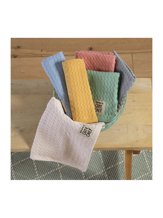Nef-Nef Homeware Prosop De Ceai Cute Chef Din 100% Bumbac În Culoare Galbenă 45x68cm Nef-Nef Homeware Prosop De Ceai Cute Chef Din 100% Bumbac În Culoare Galbenă 45x68cm