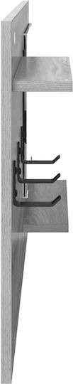 Hallway Furniture with Mirror & Hanger 90x10x50cm