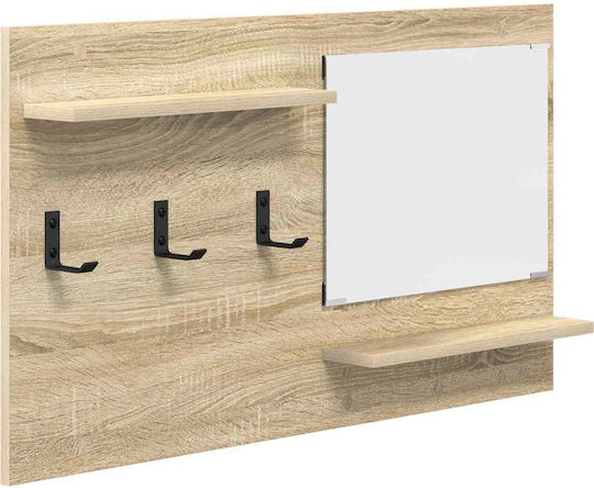 Hallway Furniture with Mirror & Hanger 90x10x50cm