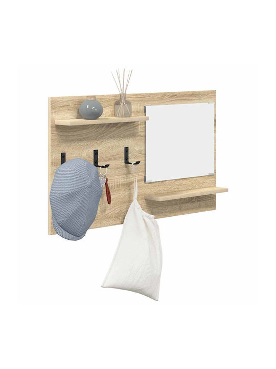 Hallway Furniture with Mirror & Hanger 90x10x50cm
