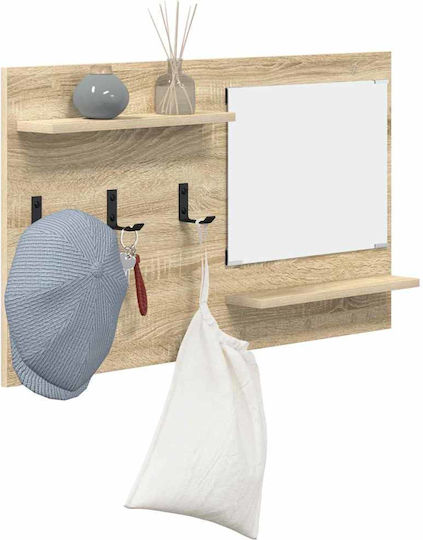 Hallway Furniture with Mirror & Hanger 90x10x50cm