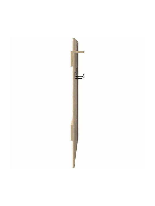 Hallway Furniture with Mirror & Hanger 100x10x100cm