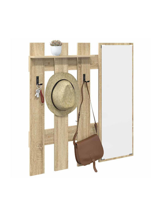 Hallway Furniture with Mirror & Hanger 100x10x100cm