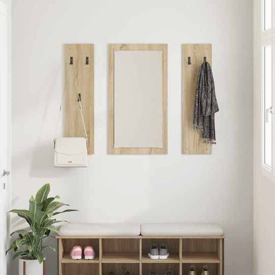 Έπιπλο Εισόδου με Καθρέπτη & Κρεμάστρα 96x90x90εκ.