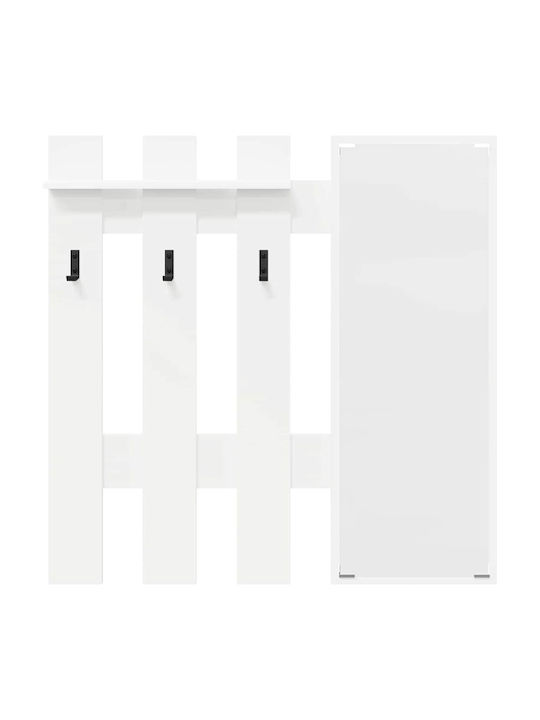 Entry Furniture with Mirror & Hanger 100x10x100cm