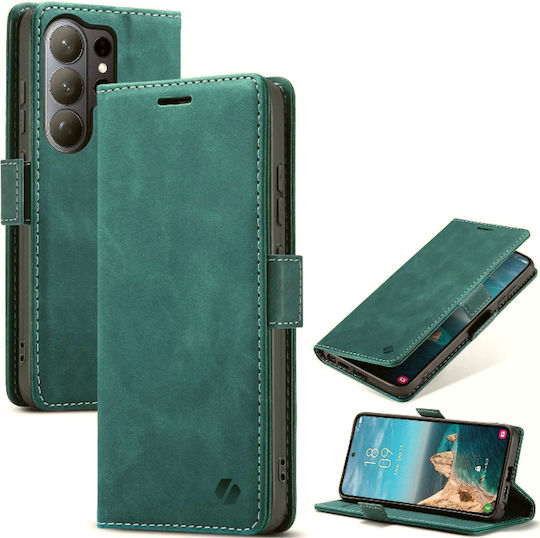 Spacecase Wallet Δερμάτινο / Σιλικόνης Πράσινο (Galaxy S26 Ultra)