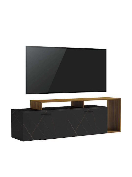 TV-Ständer Tobler Karydi-Schwarz Marmor M170xT40xH53cm