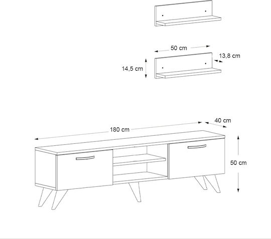 Stand TV Geacles Maro L180xA40xÎ50cm