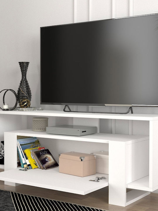 Stand TV Olbia Alb L120xA33xÎ48.6cm