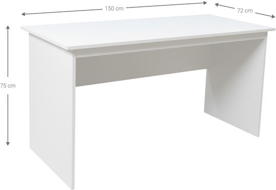 Schreibtisch Arden Holz Leuko 150x72x75cm