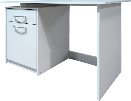 Desk Levi Wooden Leuko 100x55x75cm