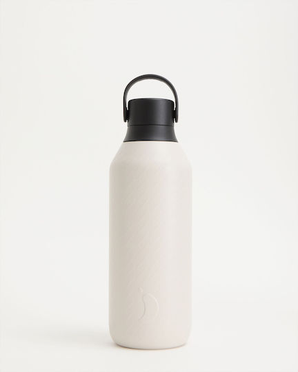 Chilly's Series 3 Bottle Thermos Stainless Steel BPA Free 500ml White
