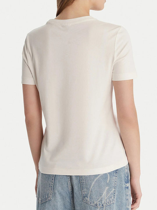 Guess Damen T-Shirt Ecru