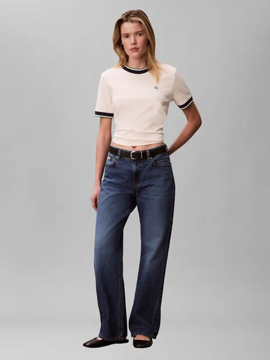 Women's Striped Ecru T-shirt