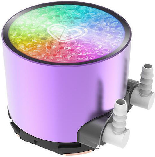 ID-Cooling Pinkflow 240 Охлаждане AIO CPU с 2 Вентилатора 120mm и ARGB Осветление Бяла