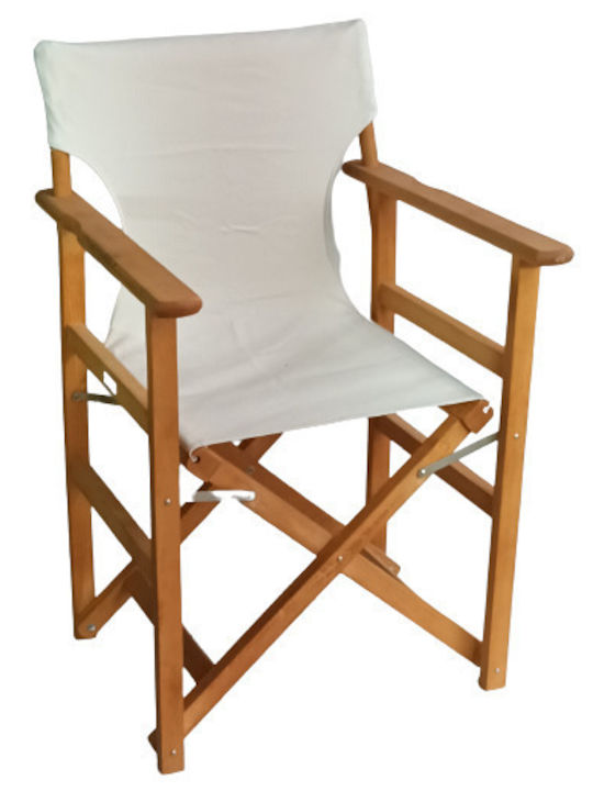 Градински Стол Режисьорски Дървен Меден 58x55x90см