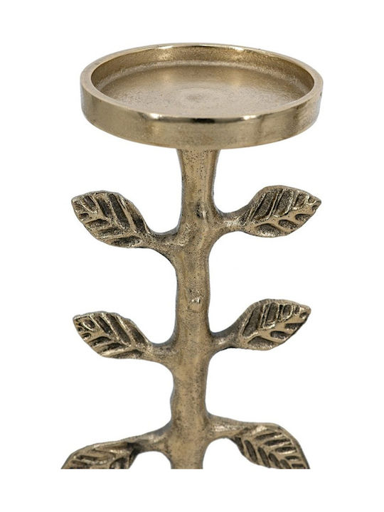 Artekko Metal Candle Holder in Gold Color 10x26.7x10cm