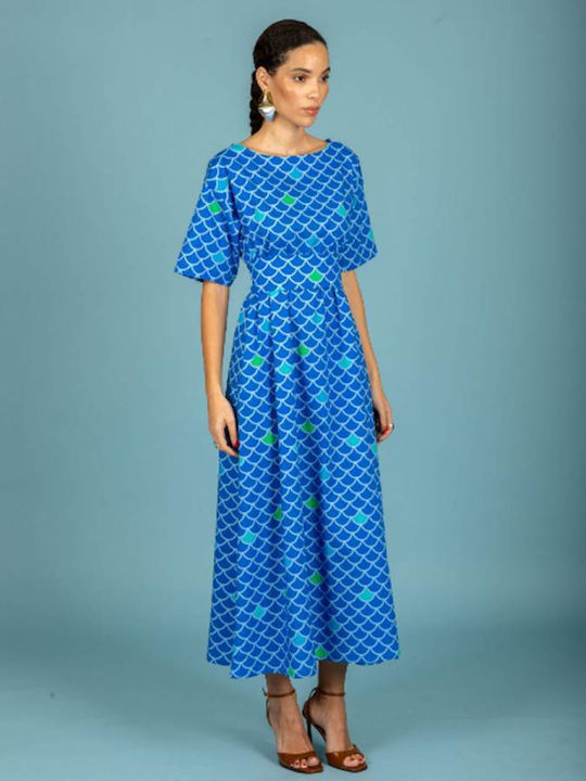 Καλοκαιρινό Maxi Φόρεμα Blue