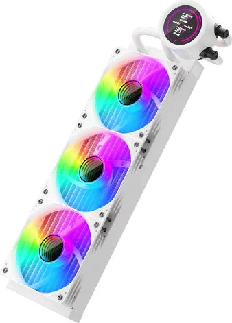1STPLAYER Thunderstorm TS4 360 AIO Водно Охлаждане За CPU С 3 Вентилатора 120mm И ARGB Осветление Бял
