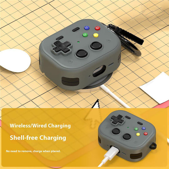 Console Case With Hook In Gray Colour For Apple AirPods Pro 3