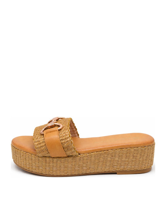 Damen Flatforms Beigen