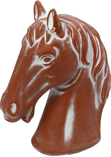Espiel Ceramic Horse Head Terracotta 19x10x24cm Espiel Ert303k2