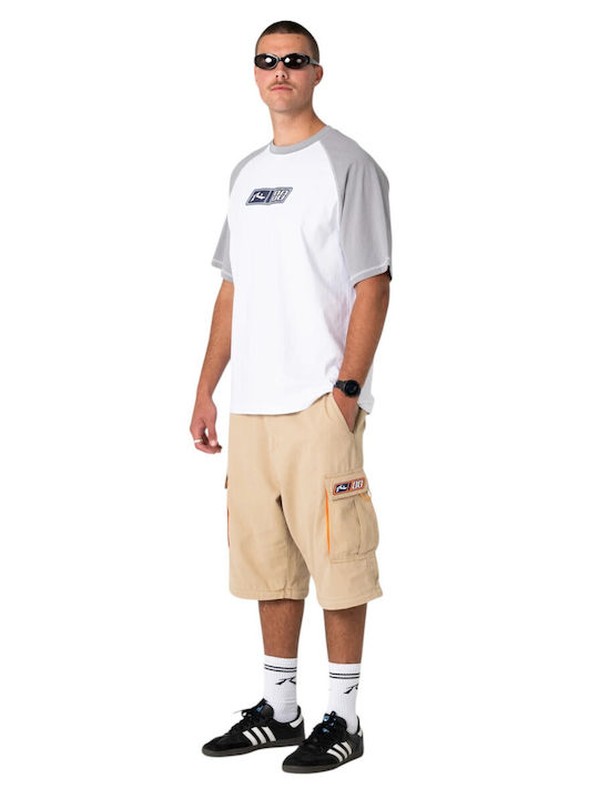 Cargo Trousers in Baggy Leg Style Abbey Stone